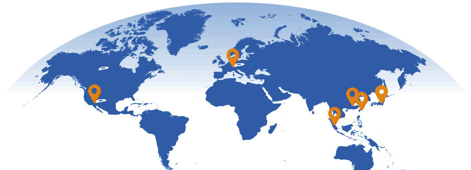 international business through its six branches