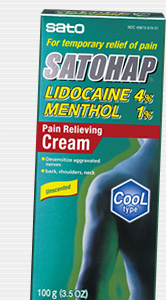 SATOHAP LIDOCAINE 4% PAIN RELIEVING CREAM